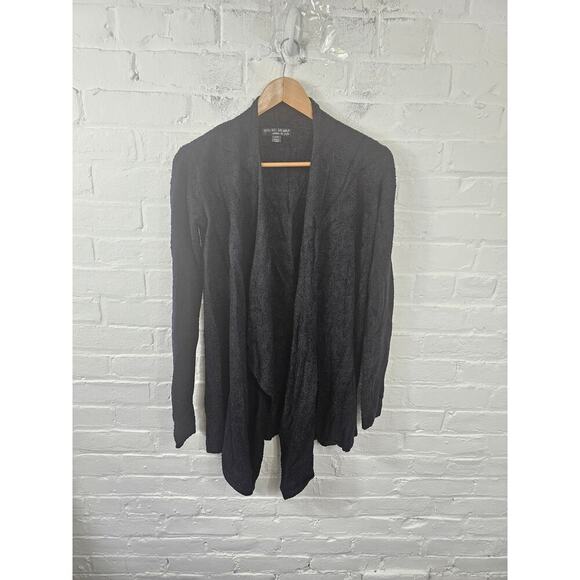 Barefoot Dreams Women's Open-Front Cardigan Sweater Long Sleeve Blak Size S - Picture 1 of 5